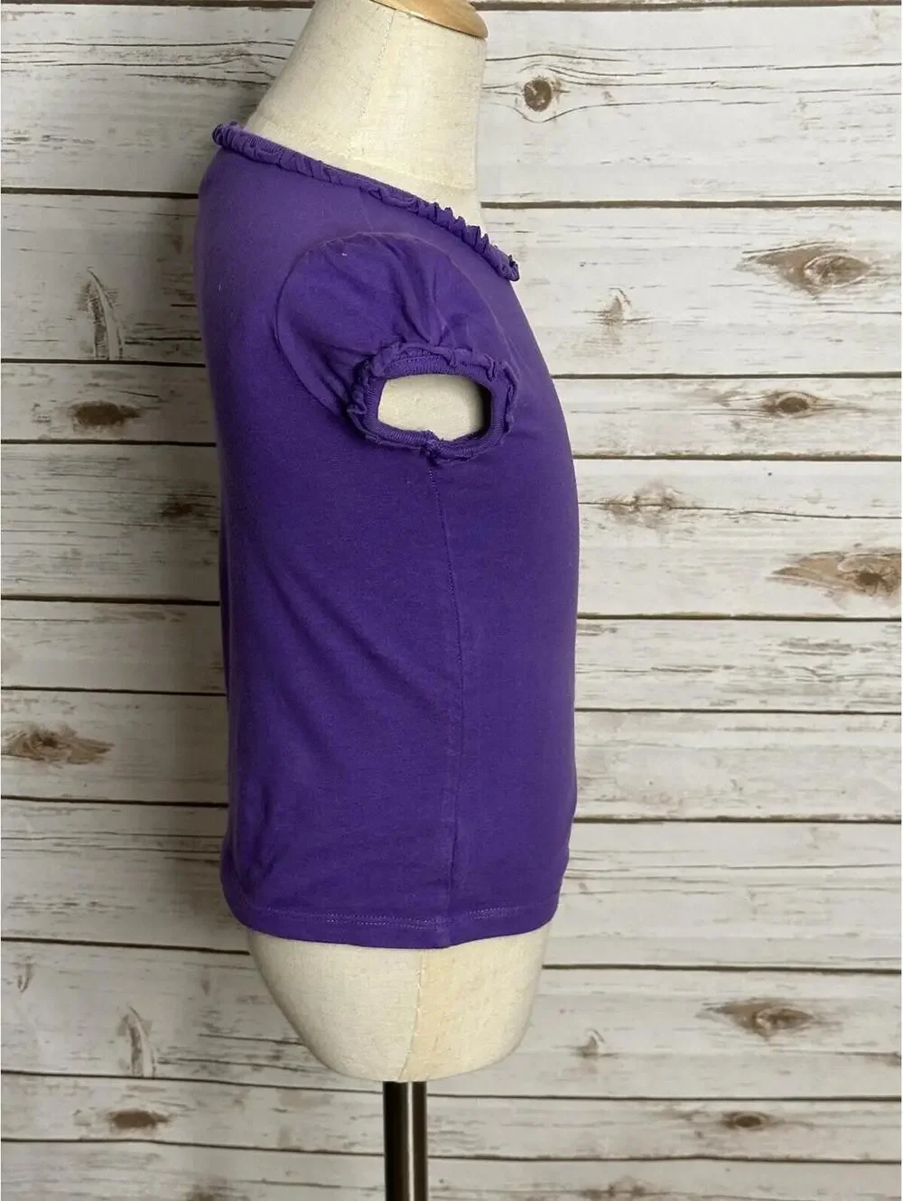 Ralph Lauren Girls cotton short sleeve t-shirt Size 4/4T purple classic preppy